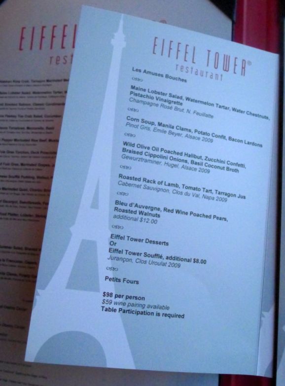 Champagne In Paris& Las Vegas! - Eiffel Tower Restaurant